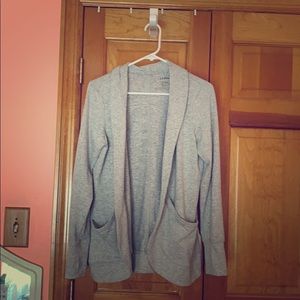 L.l bean open front sweater